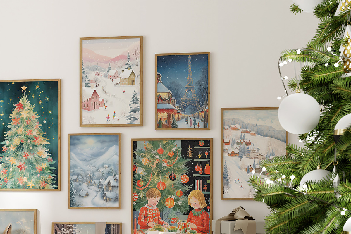 -30% CHRISTMAS CARDS / PRINTS, a Background Graphic by Lana Elanor (Photo 2 of 9)