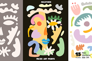 Faces Art Print Posters