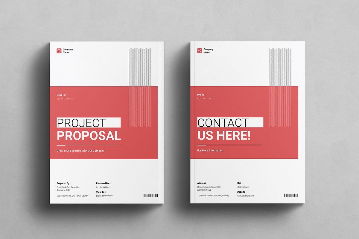 Project Proposal Template, a Brochure Template by E-Type (Photo 8 of 8)