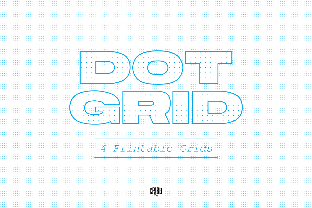 Dot Grid Paper- Printable Template, a Pattern Graphic by Cribb Co. (Photo 1 of 2)