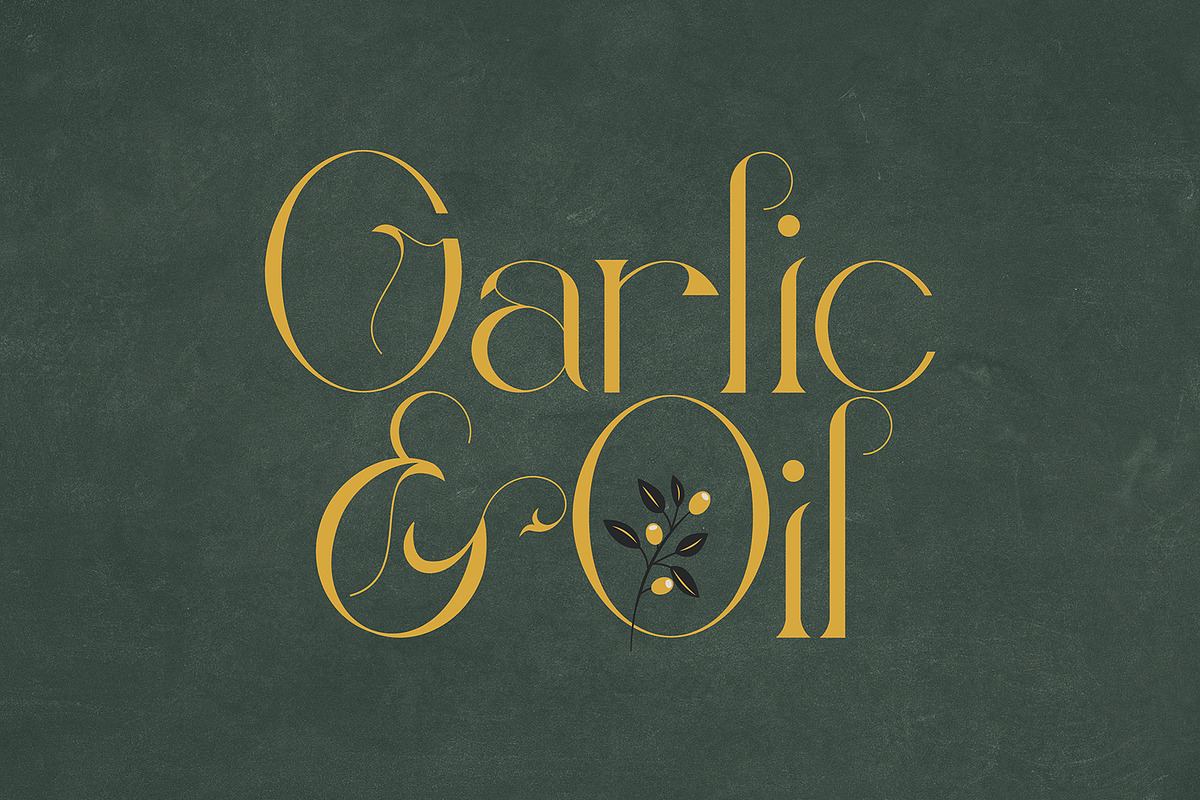 Gladiolus: Elegant Art Nouveau Type, a Serif Font by Megan Mahfoud Studio (Photo 6 of 8)