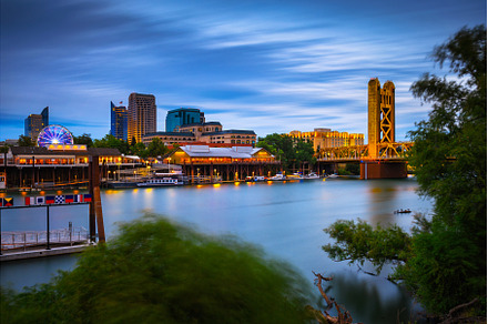 Tower Bridge and Sacramento River in, an Architecture Photo by Nick Fox