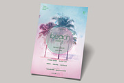 Beach Vibes PSD Flyer Template, a Flyer Template by Naim Selmani (Thumbnail 2 of 3)