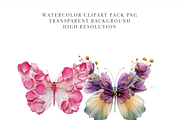 10 Butterfly Clipart PNG, an Animal Illustration by Pati Charm Studio (Thumbnail 5 of 8)
