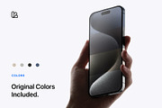 15 Phone 15 Pro In Hand Mockups, an iPhone Mockup by Asylab (Thumbnail 4 of 26)