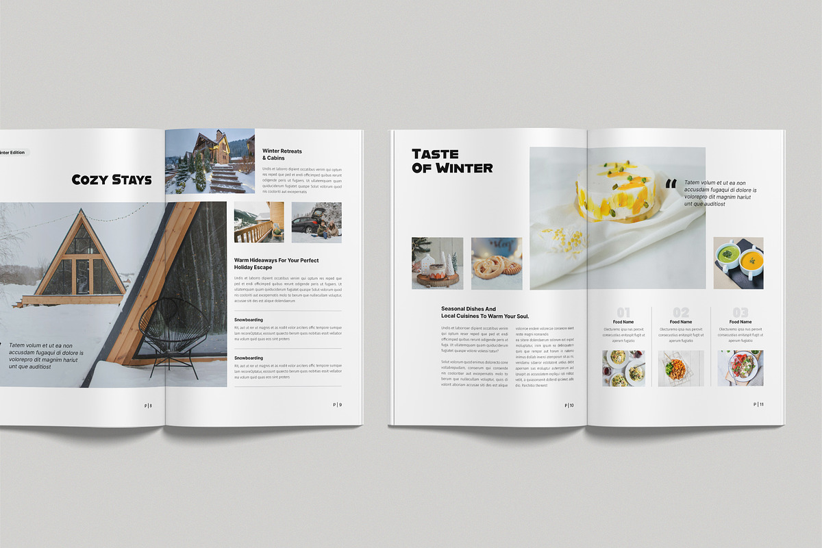 Winter Travel Magazine Template, a Magazine Template by NorthPeak (Photo 5 of 9)