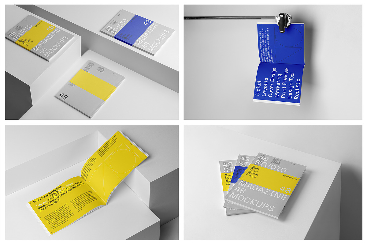 Studio Magazine Mockups, a Books & Magazine Mockup by Mr.Mockup™ (Photo 8 of 24)