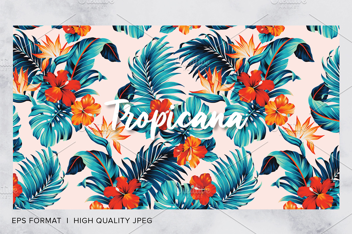 Tropicana, Tropical Print Patterns, a Pattern Graphic by ASTUDIO (Photo 8 of 10)