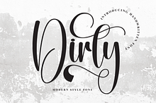Dirty | Script Font