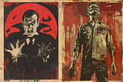 209 Vintage movie posters, a Person Illustration by Handmadefont (Thumbnail 7 of 11)