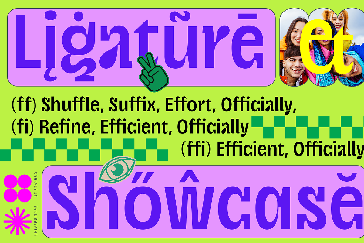UT Staybro - A Stylish Inktrap Font, a Sans Serif Font by Universitype (Photo 5 of 12)