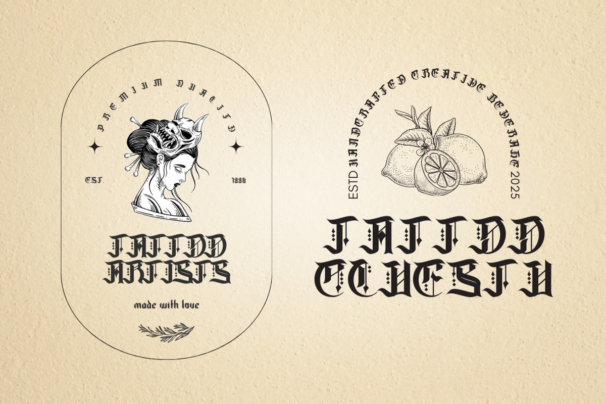 Cloestu - Classic Blackletter Font, a Blackletter Font by Dhabee (Photo 7 of 15)