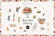 Autumn Whimsy — Hand-Drawn Icons, an Object Graphic by Lana Elanor (Thumbnail 1 of 9)