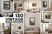 850 Frame Mockups Bundle, a Household Mockup by Mockup Art Atelier (Thumbnail 5 of 31)
