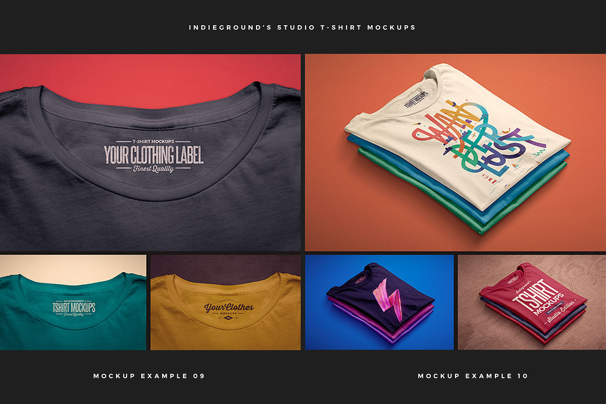 Studio T-Shirt Mockups, a Shirt Mockup by Indieground Design Inc. (Photo 6 of 6)