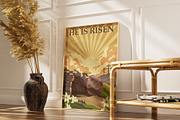 He Is Risen Empty Tomb with Sunrise, a Seasonal Illustration by Vector_Up (Thumbnail 2 of 7)