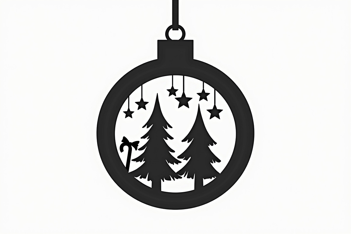Christmas Laser Cut Ornament Bundle, a Graphic by musafir_fashion (Photo 16 of 16)
