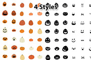 80 Hand Drawn Jack-O-Lantern Vectors, an Illustration by MarkieAnn Creative (Thumbnail 4 of 5)
