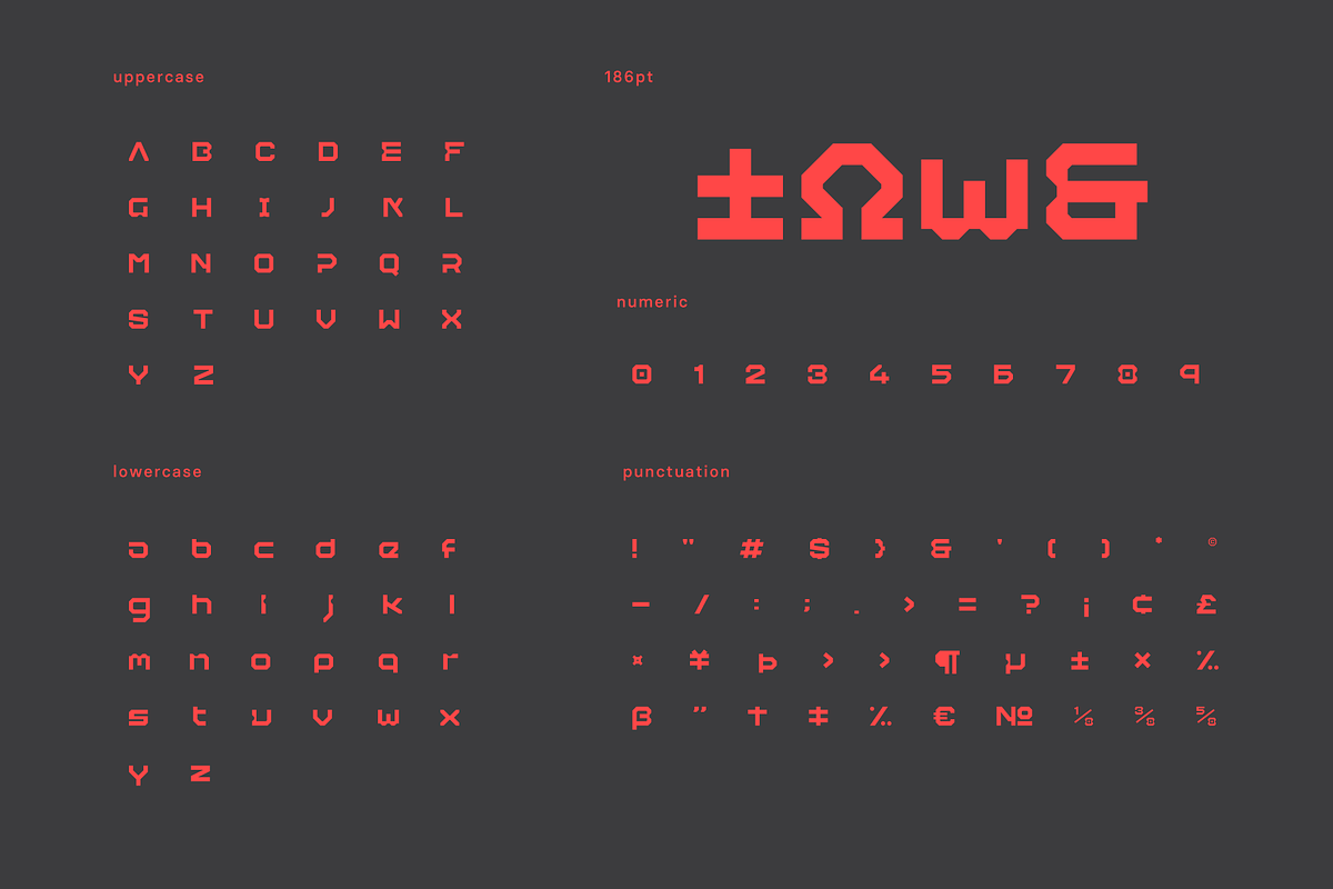Gapky Futuristic Tech Font, a Font by baqoos (Photo 8 of 8)