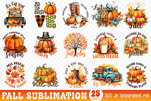 Fall Sublimation Bundle Vol.5, a Graphic by CraftlabSVG