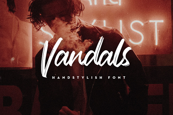 Vandals Handstylish Font preview 8