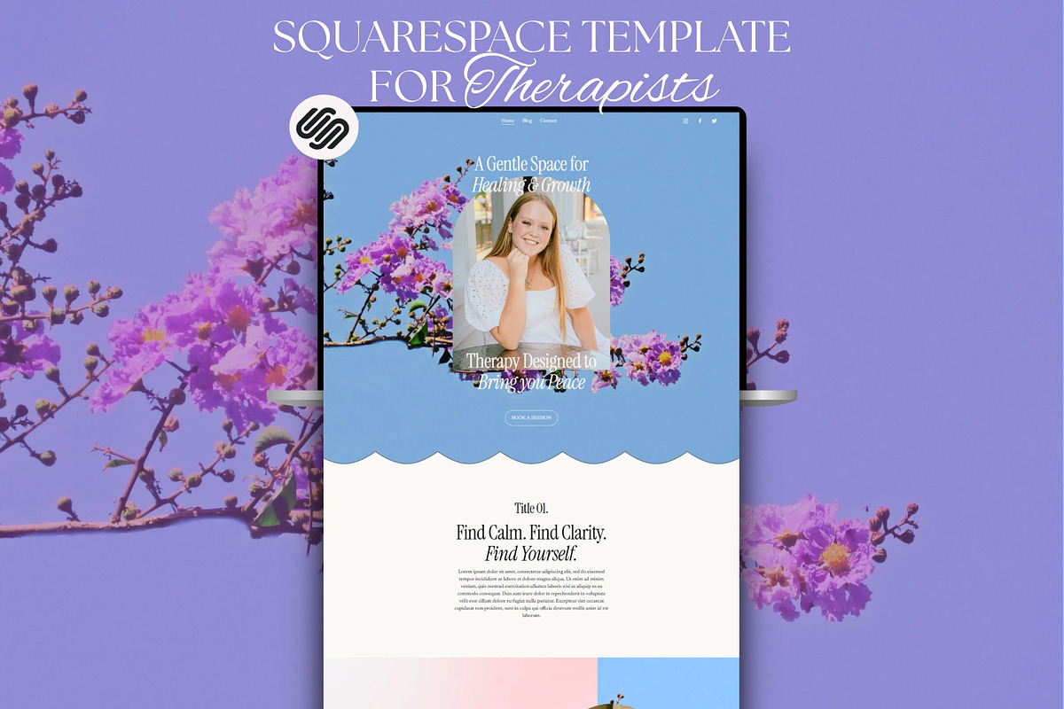Therapist Squarespace Site Template, a Squarespace Template by Sofia Designs (Photo 1 of 9)