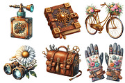 Steampunk Summer Clipart, an Illustration by Pixels.Craft (Thumbnail 6 of 7)
