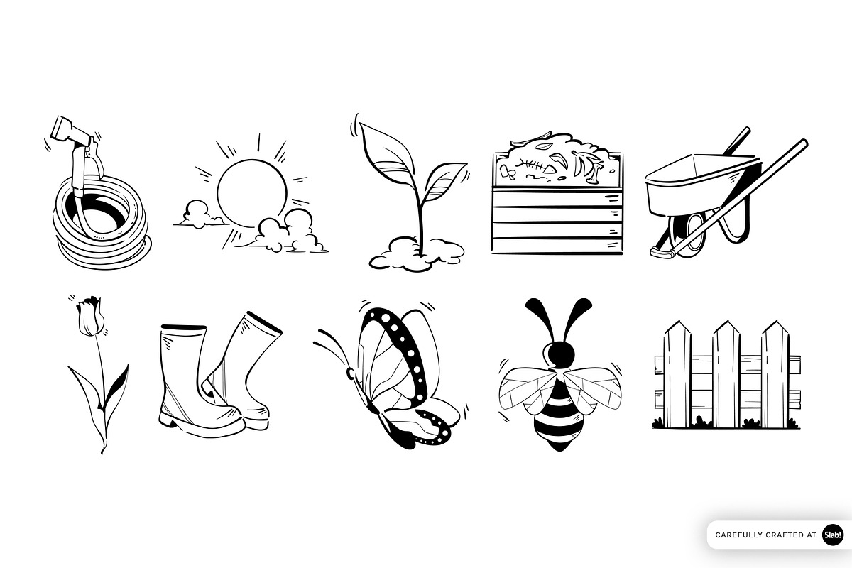 Plant & Garden Illustration Set, an Object Graphic by SLAB! Design (Photo 3 of 3)