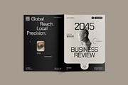 Business Report / Review Template, a Brochure Template by fakhroo (Thumbnail 2 of 9)