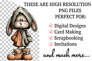 Quirky Easter Bunny Clipart Bundle, an Illustration by Daily.Designs (Thumbnail 2 of 8)