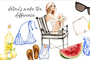 Weekend in Amalfi Coast, a Seasonal Illustration by creativeDi (Thumbnail 8 of 8)