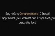 Congratulations Handwritten Font, a Handwritten Font by Ruddean2109 (Thumbnail 9 of 10)
