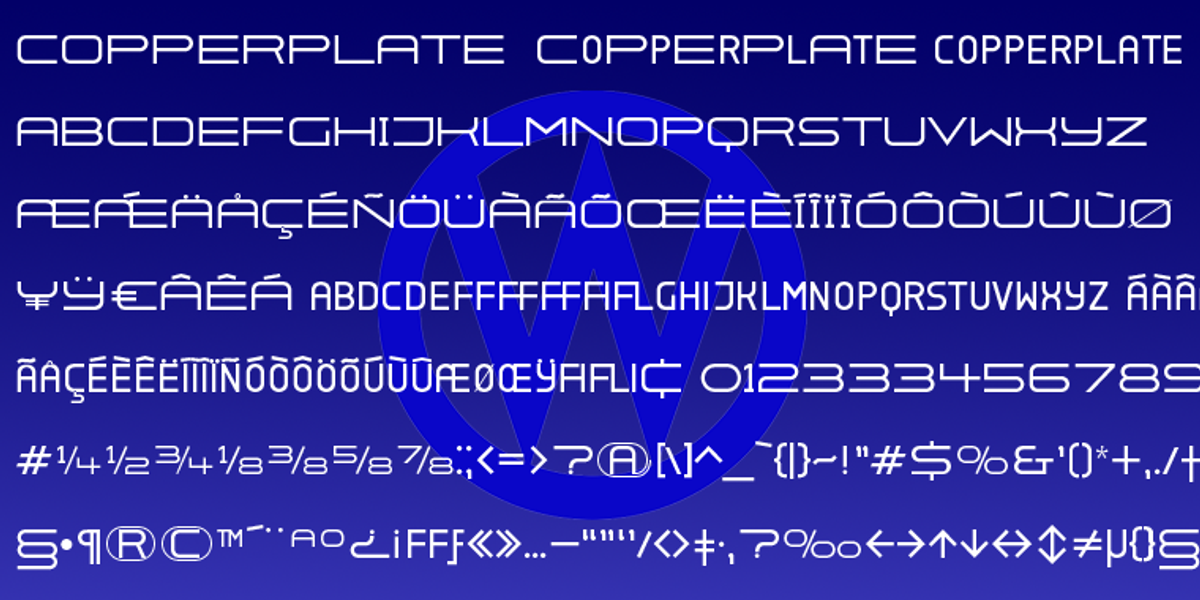 Copperplate Wide, a Sans Serif Font by Wiescher-Design (Photo 6 of 10)
