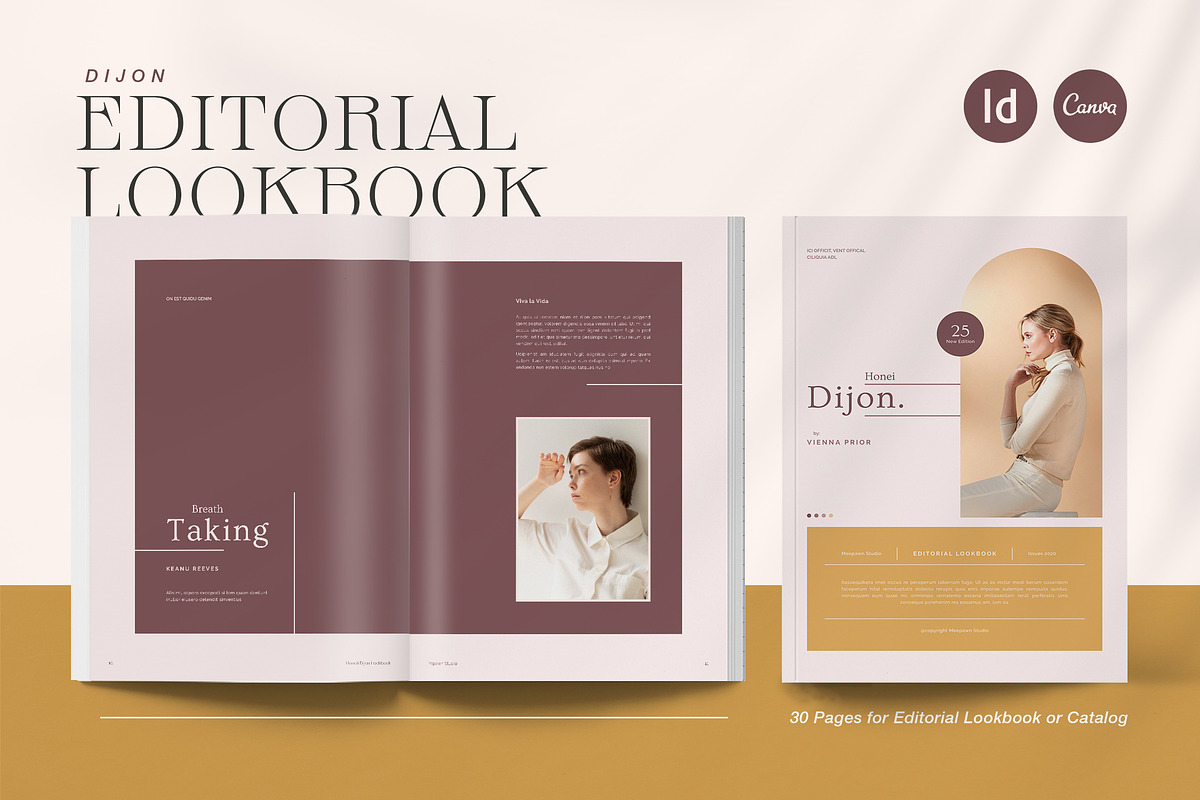 Canva Editorial Lookbook | Dijon, a Magazine Template by BlancaLab Studio (Photo 1 of 7)