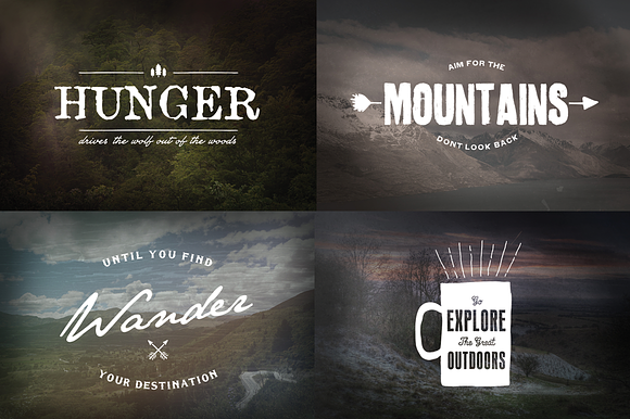 4 Hand Drawn, Wilderness Quotes preview 6
