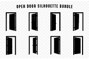 Open Door Silhouette Clipart Bundle, an Object Illustration by Gfx Expert Team (Thumbnail 2 of 3)