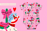 Carousel horses, an Animal Illustration by Twisted Tail (Thumbnail 6 of 6)
