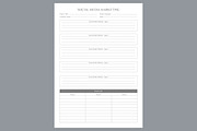 Social Media Marketing Planner Sheet, a Stationery Template by shahsoft (Thumbnail 2 of 4)