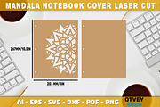 Mandala Notebook Cover Laser Cut 12, a Graphic by OTVEY DESIGN (Thumbnail 5 of 13)