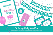 Birthday Party In A Box, an Illustration by Maggie Stilwell Design (Thumbnail 1 of 8)