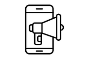 Mobile phone Line Icon, an Icon by Pexelpy (Thumbnail 2 of 2)