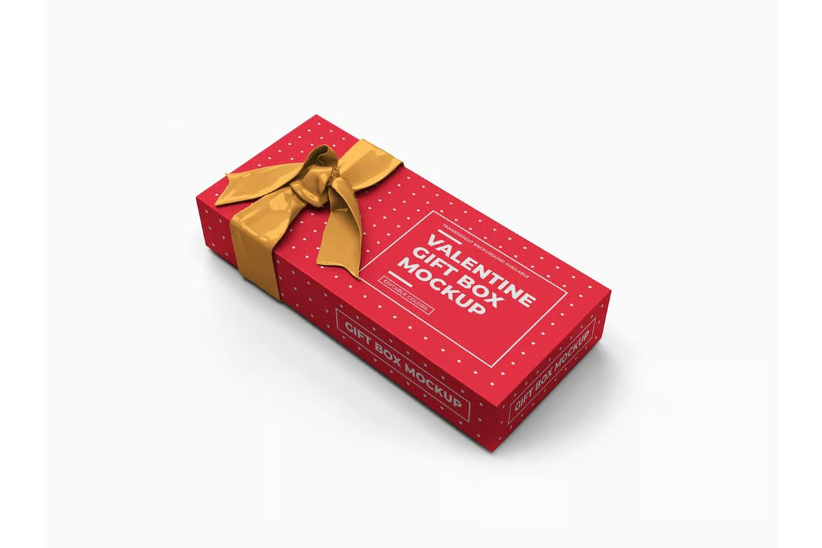 Gift Box Mockup Template Set, a Packaging Mockup by DesignRushMarket (Photo 9 of 11)