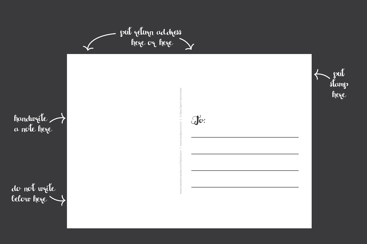 Christmas Card and Postcard, a Card Template by Em & Dash (Photo 5 of 5)