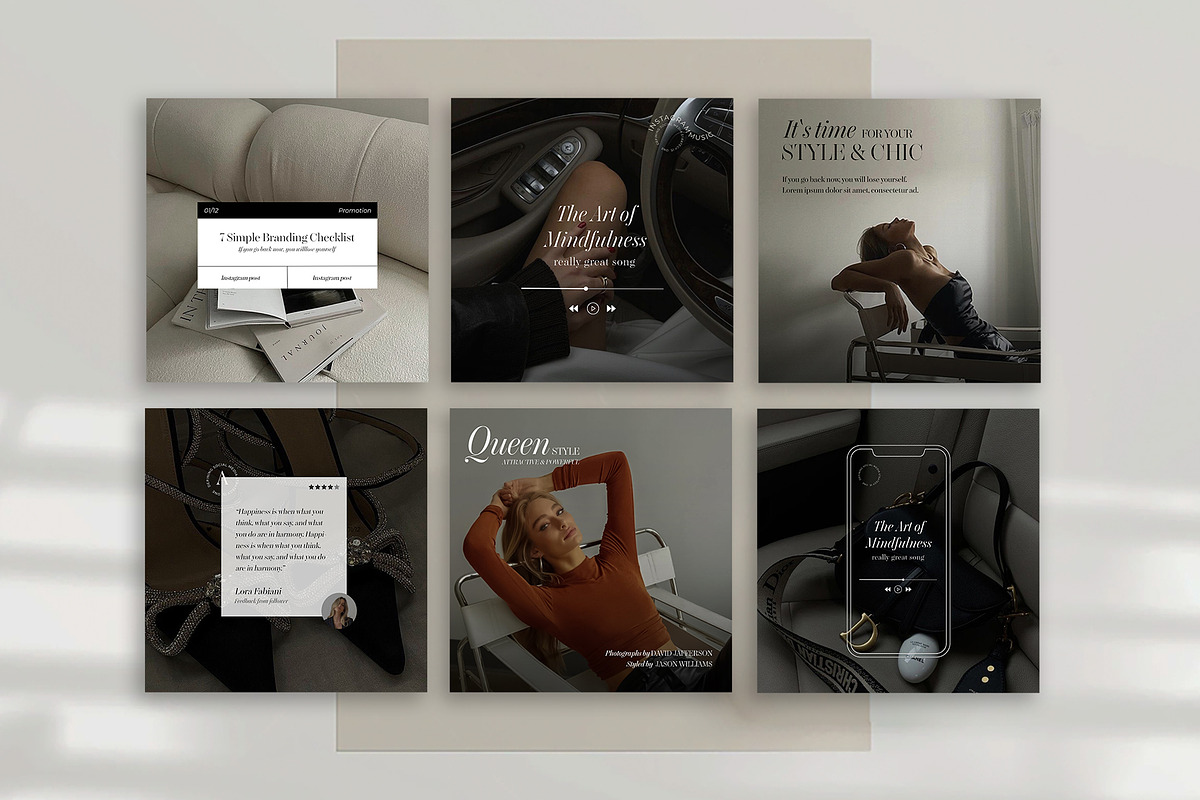 Instagram Aesthetic Templates Canva, a Social Media Template by Instprofi | Studio Estimo (Photo 11 of 13)