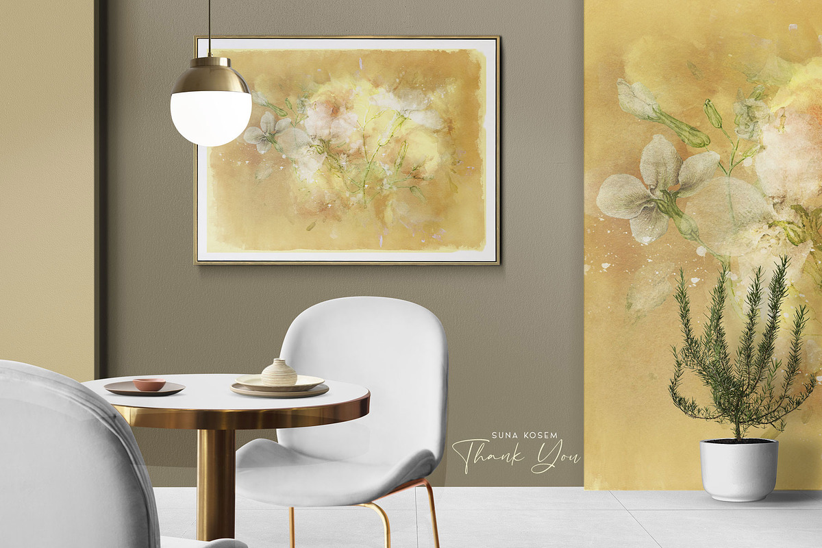 Poetic Watercolor Backgrounds, a Pattern Graphic by Suna Kosem (Photo 26 of 26)