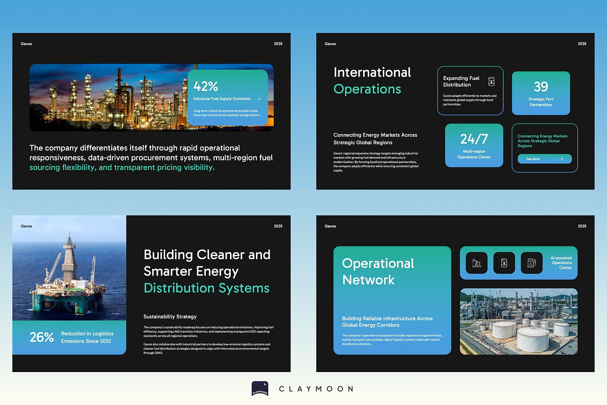 Oil and Gas Marketing, a Presentation Template by Claymoon Lab (Photo 5 of 7)