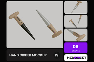 Hand Dibber Mockup