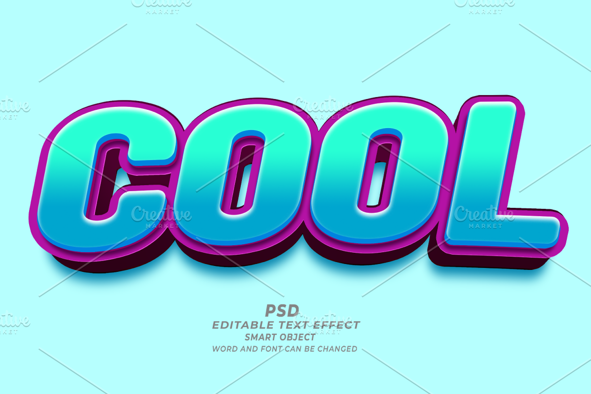 Cool PSD 3D Editable Text Effect, a Layer Style Add-On by TrueVector (Photo 1 of 2)