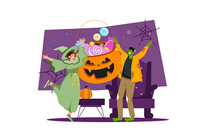 M538_ Halloween Illustration