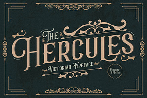 Hercules Victorian Typeface Font, a Sans Serif Font by Storytype Studio